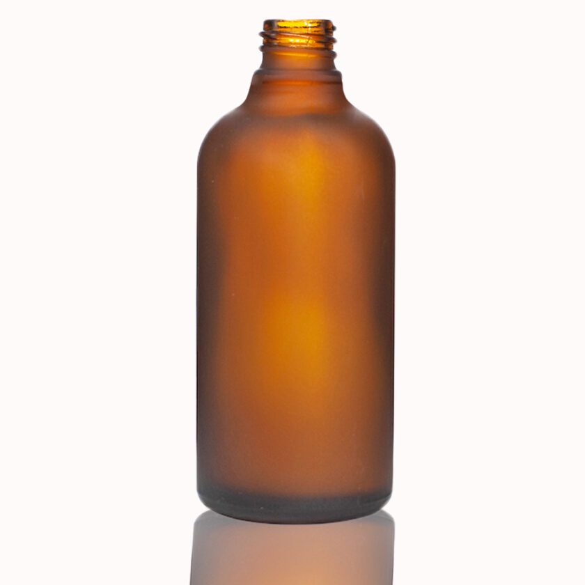 Refillable Frost Amber Glass Bottle - Image 5