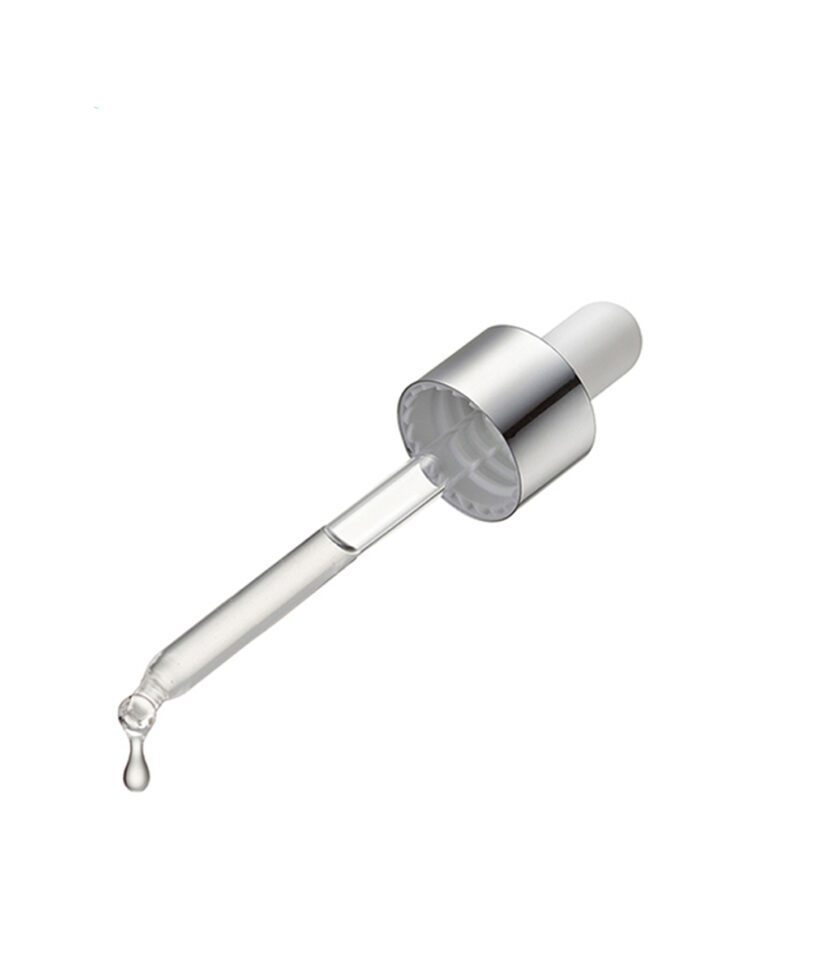 Glass Pipette Dropper with Aluminum Collar Cap - Image 2