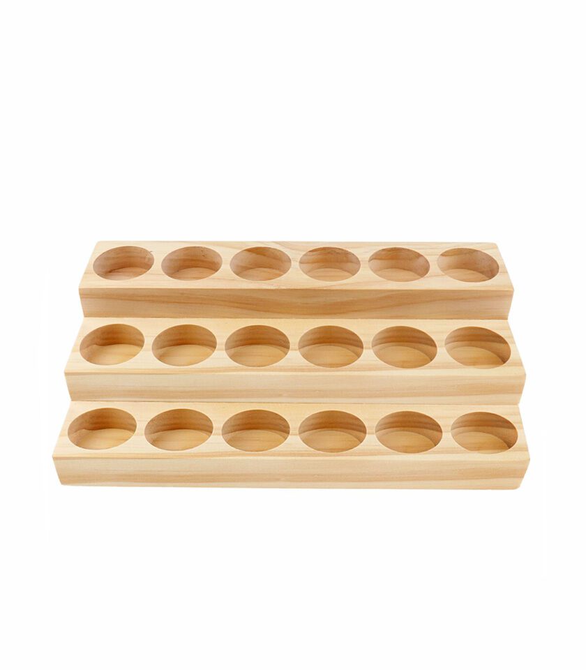 Wooden Stand Rack Essential Oils Storage